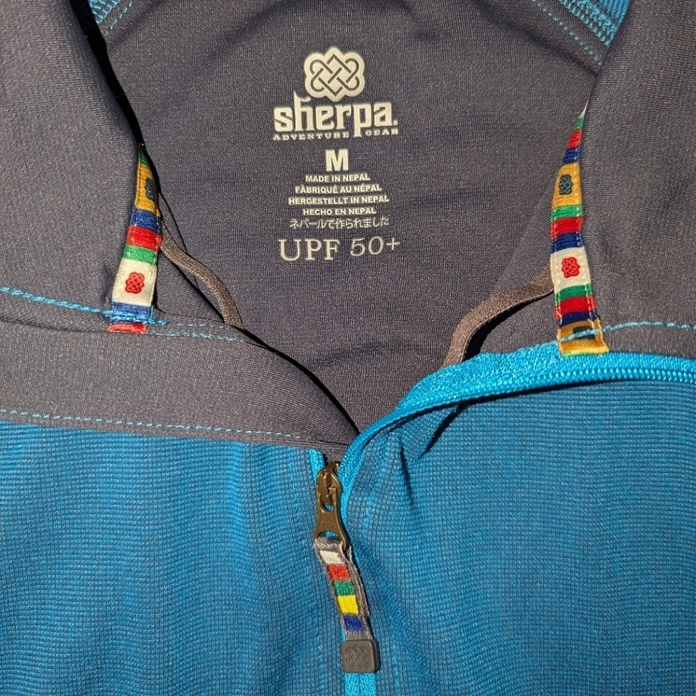 Sherpa Adventure Gear Full Zip UPF 50+ Jacket Blue Women's Medium - Picture 4 of 7